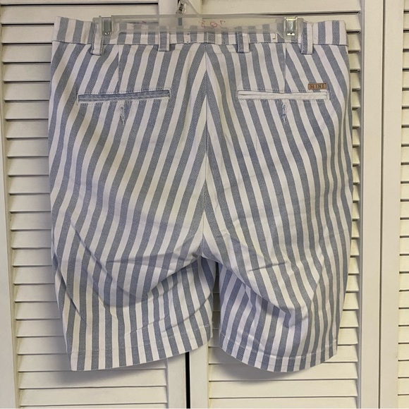 MINE Blue White Striped Shorts Size 32 - Picture 3 of 5
